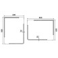 Nimco Miroirs - Miroir avec éclairage LED, 600x800 mm, arrondi, aluminium ZP 15002 Nimco Miroirs - Miroir avec éclairage LED, 600x800 mm, arrondi, aluminium ZP 15002