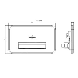 Villeroy & Boch ViConnect - Plaque de déclenchement, sans contact, verre / blanc brillant 922311RE