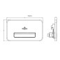Villeroy & Boch ViConnect - Plaque de déclenchement, sans contact, verre / blanc brillant 922311RE