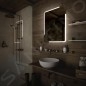Nimco Miroirs - Miroir avec éclairage LED, 600x800 mm, arrondi, aluminium ZP 15002 Nimco Miroirs - Miroir avec éclairage LED, 600x800 mm, arrondi, aluminium ZP 15002