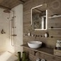 Nimco Miroirs - Miroir avec éclairage LED, 600x800 mm, arrondi, aluminium ZP 15002 Nimco Miroirs - Miroir avec éclairage LED, 600x800 mm, arrondi, aluminium ZP 15002