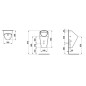 Laufen Caprino - Urinoir, alimentation arrière, Rimless, blanc mat H8410617570001 Laufen Caprino - Urinoir, alimentation arrière, Rimless, blanc mat H8410617570001