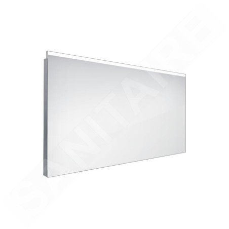 Nimco Miroirs - Miroir avec éclairage LED, 1000x600 mm, aluminium ZP 8004