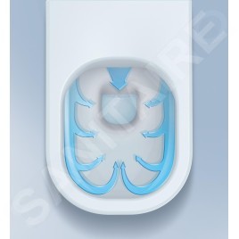 Laufen Caprino - Urinoir, alimentation arrière, Rimless, blanc mat H8410617570001