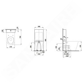 Laufen Kartell - Réservoir de chasse d'eau à poser Universel, alimentation par le bas à gauche, blanc mat H8296637579831
