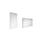 Nimco Miroirs - Miroir de salle de bains LED 400 x 600 mm, carré, aluminium ZP 9000