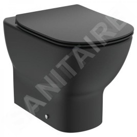 Ideal Standard Tesi - WC à poser avec abattant Soft-Close, évacuation basse, AquaBlade, noir T3536V3