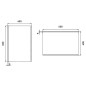 Nimco Miroirs - Miroir de salle de bains LED 400 x 600 mm, carré, aluminium ZP 9000