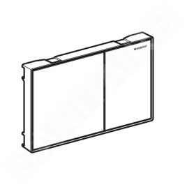 Geberit Sigma60 - Plaque de déclenchement, chrome / lave 115.640.JK.1