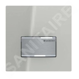 Geberit Sigma50 - Commande du rinçage d'urinoir, chrome / sable gris 116.016.JL.5