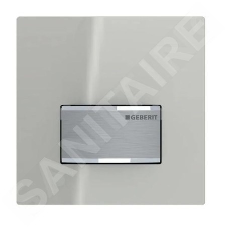 Geberit Sigma50 - Commande du rinçage d'urinoir, chrome / sable gris 116.016.JL.5