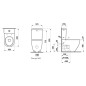 Laufen Pro - Cuvette WC combinée, évacuation Vario, Rimless, blanc H8259620000001 Laufen Pro - Cuvette WC combinée, évacuation Vario, Rimless, blanc H8259620000001