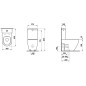 Laufen Pro - Cuvette WC combinée, évacuation Vario, Rimless, blanc H8259640000001 Laufen Pro - Cuvette WC combinée, évacuation Vario, Rimless, blanc H8259640000001