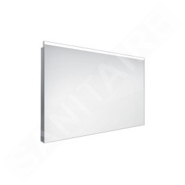 Nimco Miroirs - Miroir de salle de bains LED 900 x 600 mm, carré, aluminium ZP 8019