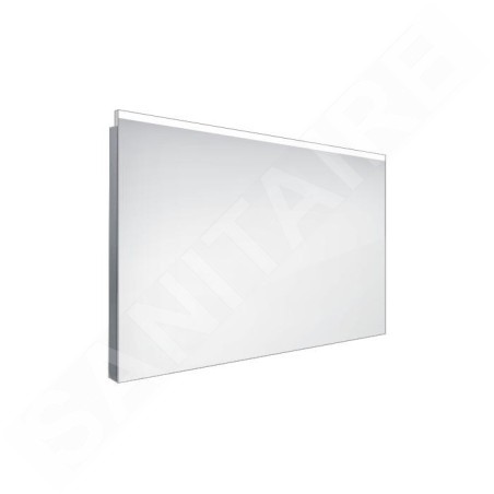 Nimco Miroirs - Miroir de salle de bains LED 900 x 600 mm, carré, aluminium ZP 8019