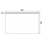 Nimco Miroirs - Miroir de salle de bains LED 900 x 600 mm, carré, aluminium ZP 8019 Nimco Miroirs - Miroir de salle de bains LED 900 x 600 mm, carré, aluminium ZP 8019
