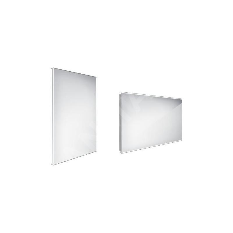 Nimco Miroirs - Miroir avec éclairage LED, 500x700 mm, aluminium ZP 9001 Nimco Miroirs - Miroir avec éclairage LED, 500x700 mm, aluminium ZP 9001