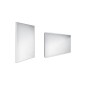 Nimco Miroirs - Miroir avec éclairage LED, 500x700 mm, aluminium ZP 9001 Nimco Miroirs - Miroir avec éclairage LED, 500x700 mm, aluminium ZP 9001