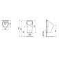 Laufen Lema - Urinoir, alimentation arrière, Rimless, blanc H8411930004011 Laufen Lema - Urinoir, alimentation arrière, Rimless, blanc H8411930004011