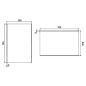 Nimco Miroirs - Miroir avec éclairage LED, 500x700 mm, aluminium ZP 9001 Nimco Miroirs - Miroir avec éclairage LED, 500x700 mm, aluminium ZP 9001