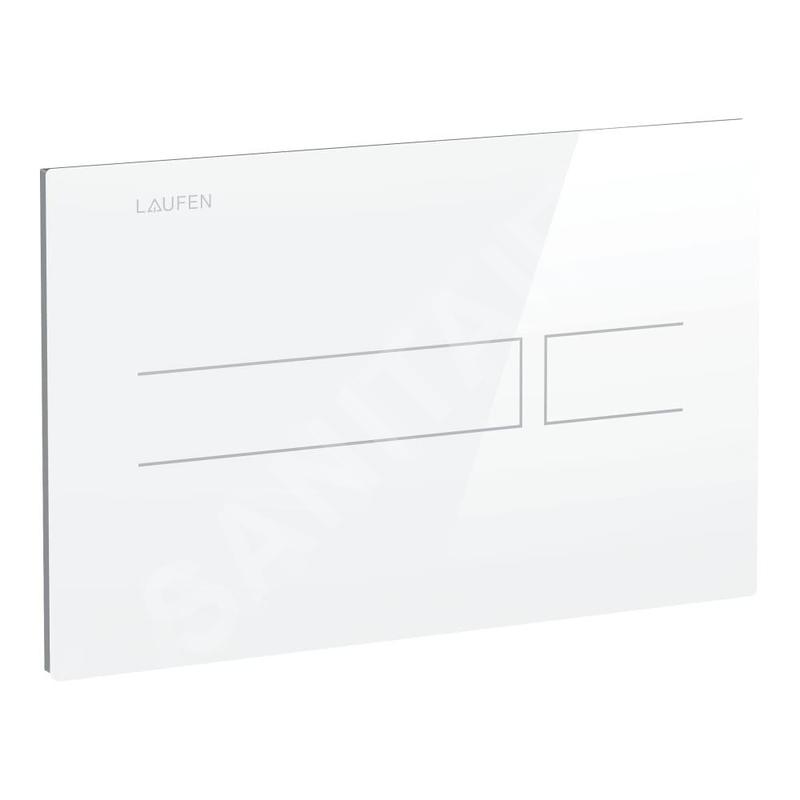 Laufen LIS - Commande électronique de chasse d'eau, verre/blanc H8956630000001