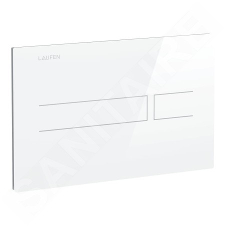 Laufen LIS - Commande électronique de chasse d'eau, verre/blanc H8956630000001