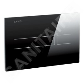 Laufen LIS - Commande électronique de chasse d'eau, verre/noir H8956630200001