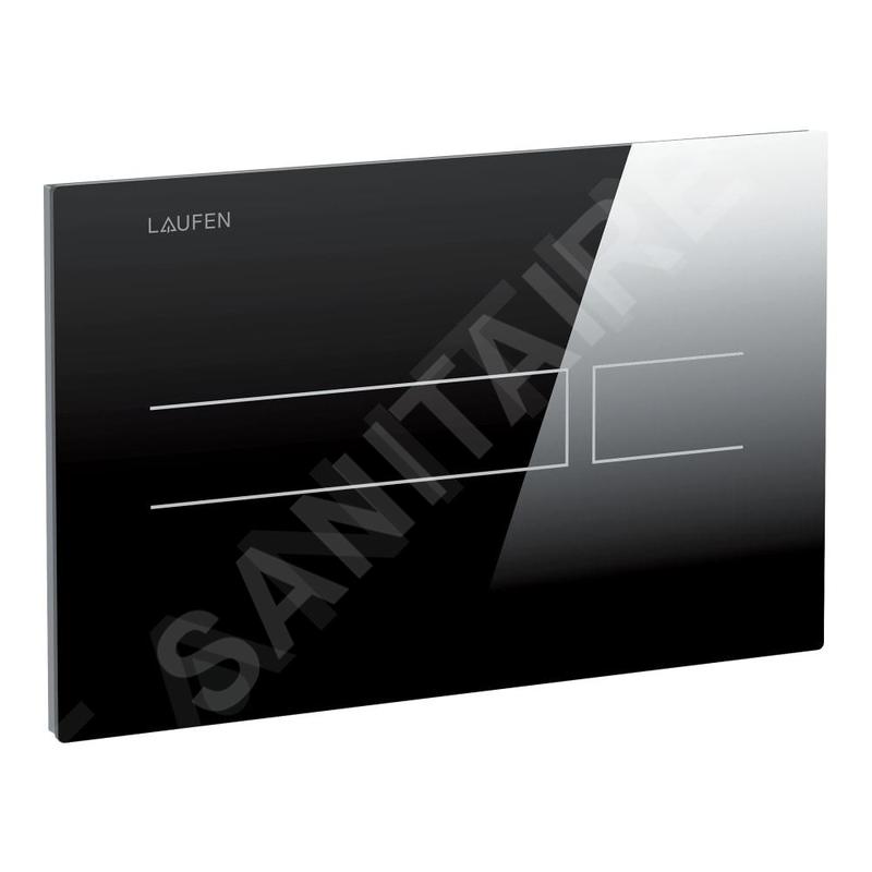 Laufen LIS - Commande électronique de chasse d'eau, verre/noir H8956630200001