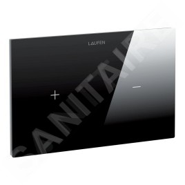Laufen LIS - Commande électronique de chasse d'eau, verre/noir H8956640200001