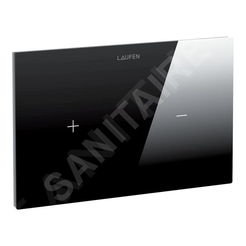 Laufen LIS - Commande électronique de chasse d'eau, verre/noir H8956640200001