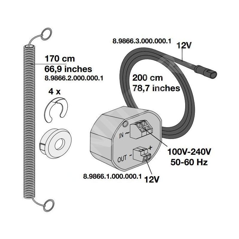 Laufen Accessoires - Alimentation encastré pour plaque de déclenchement H8986600000001