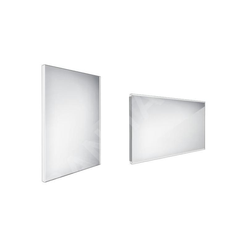 Nimco Miroirs - Miroir avec éclairage LED, 600x800 mm, aluminium ZP 9002 Nimco Miroirs - Miroir avec éclairage LED, 600x800 mm, aluminium ZP 9002