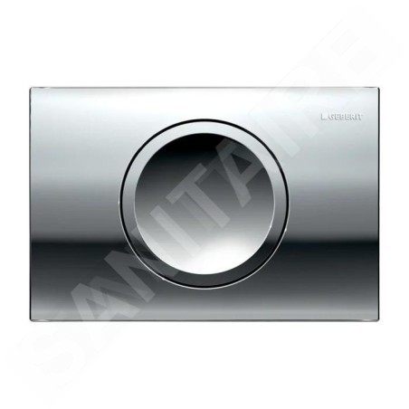 Geberit Delta15 - Plaque de déclenchement, chrome brillant 115.109.21.1