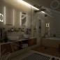 Nimco Miroirs - Miroir de salle de bains LED 800 x 700 mm, carré, aluminium ZP 9003 Nimco Miroirs - Miroir de salle de bains LED 800 x 700 mm, carré, aluminium ZP 9003