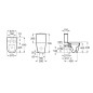 Roca Inspira - Cuvette à poser, sortie Vario, Rimless, blanc A342526000 Roca Inspira - Cuvette à poser, sortie Vario, Rimless, blanc A342526000
