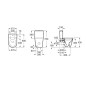 Roca Inspira - Cuvette à poser, sortie Vario, Rimless, blanc A342529000 Roca Inspira - Cuvette à poser, sortie Vario, Rimless, blanc A342529000