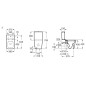 Roca Inspira - Cuvette à poser, sortie Vario, Rimless, blanc A342536000 Roca Inspira - Cuvette à poser, sortie Vario, Rimless, blanc A342536000