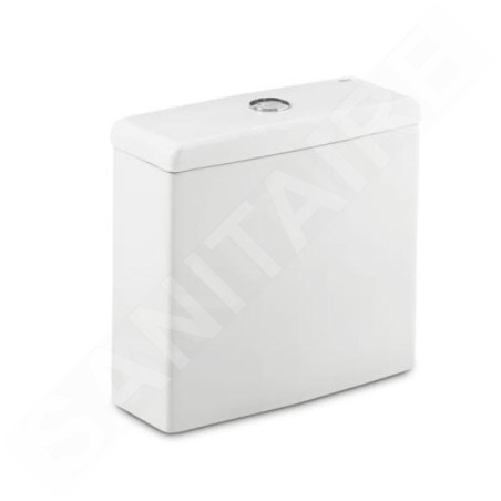 Roca Meridian - Réservoir de toilette, DualFlush, alimentation par le bas à gauche, blanc A341240000