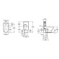 Roca Meridian - Réservoir de toilette, DualFlush, alimentation par le bas à gauche, blanc A341240000 Roca Meridian - Réservoir de toilette, DualFlush, alimentation par le bas à gauche, blanc A341240000