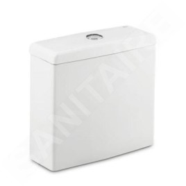 Roca Meridian - Réservoir de toilette, DualFlush, alimentation par le bas à gauche, blanc A34124H000