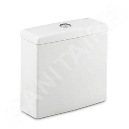 Roca Meridian - Réservoir de toilette, DualFlush, alimentation par le bas à gauche, blanc A34124H000