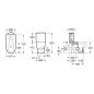 Roca Meridian - Réservoir de toilette, DualFlush, alimentation par le bas à gauche, blanc A34124H000 Roca Meridian - Réservoir de toilette, DualFlush, alimentation par le bas à gauche, blanc A34124H000