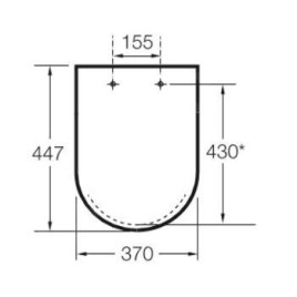 Roca Meridian - Abattant WC, blanc A801230004