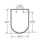Roca Meridian - Abattant WC, blanc A801230004
