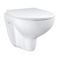 Grohe Solido - Set d’installation murale, toilettes et siège Bau Ceramic Slim, softclose, bouton Even, chrome SANI15BB1101 Grohe Solido - Set d’installation murale, toilettes et siège Bau Ceramic Slim, softclose, bouton Even, chrome SANI15BB1101
