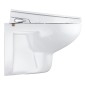 Grohe Solido - Set d’installation murale, toilettes et siège de bidet Bau Ceramic, softclose, bouton Even, chrome SANI15BB1102 Grohe Solido - Set d’installation murale, toilettes et siège de bidet Bau Ceramic, softclose, bouton Even, chrome SANI15BB1102