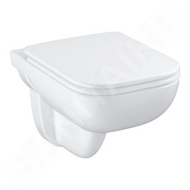 Grohe Solido - Set d’installation murale, toilettes et siège Start Edge Ceramic, softclose, bouton Even, chrome SANI15BB1103