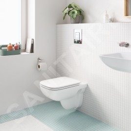 Grohe Solido - Set d’installation murale, toilettes et siège Start Edge Ceramic, softclose, bouton Even, chrome SANI15BB1103