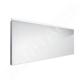 Nimco Miroirs - Miroir avec éclairage LED, 1200x600 mm, carré, aluminium ZP 8006