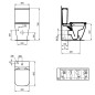 Ideal Standard i.Life S - Cuvette WC à poser, Rimless, blanc T500001 Ideal Standard i.Life S - Cuvette WC à poser, Rimless, blanc T500001